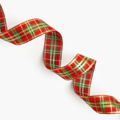 Red and Green Plaid Ribbon