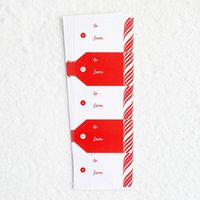 Candy Cane Stripe Gift Tags