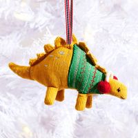 Corduroy Stegosaurus Ornament