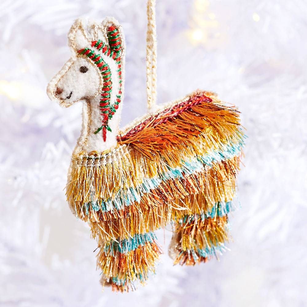 Fringe Llama Ornament