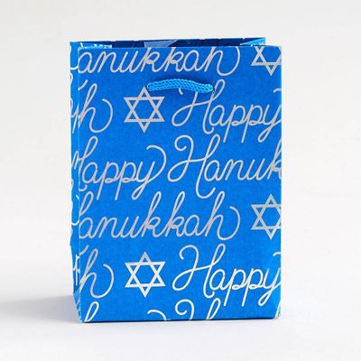 Hanukkah Script Small Bag