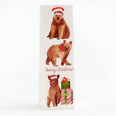 Beary Christmas Wine Bag