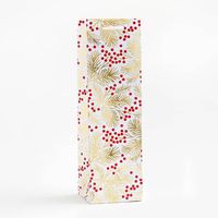 Fir Branches with Red Berries Wine Bag