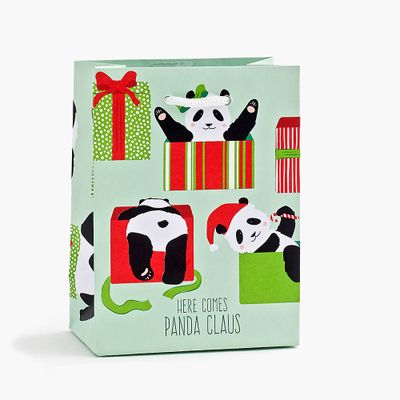 Here Comes Panda Clause Small Bag