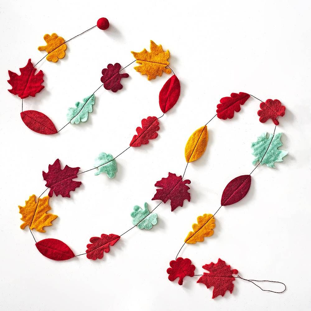 Fall Felt Leaf Garland