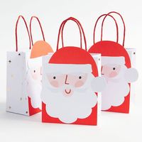 Santa Heads Treat Bags