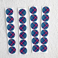 Holiday Plaid Stickers