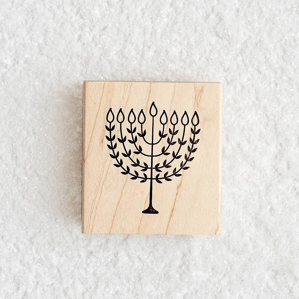 Menorah Greenery Stamp