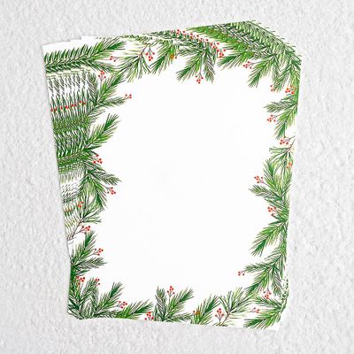 Greenery Pine Craft Paper