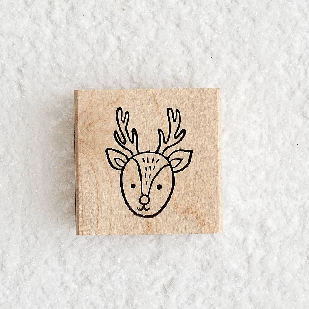 Reindeer Face Stamp