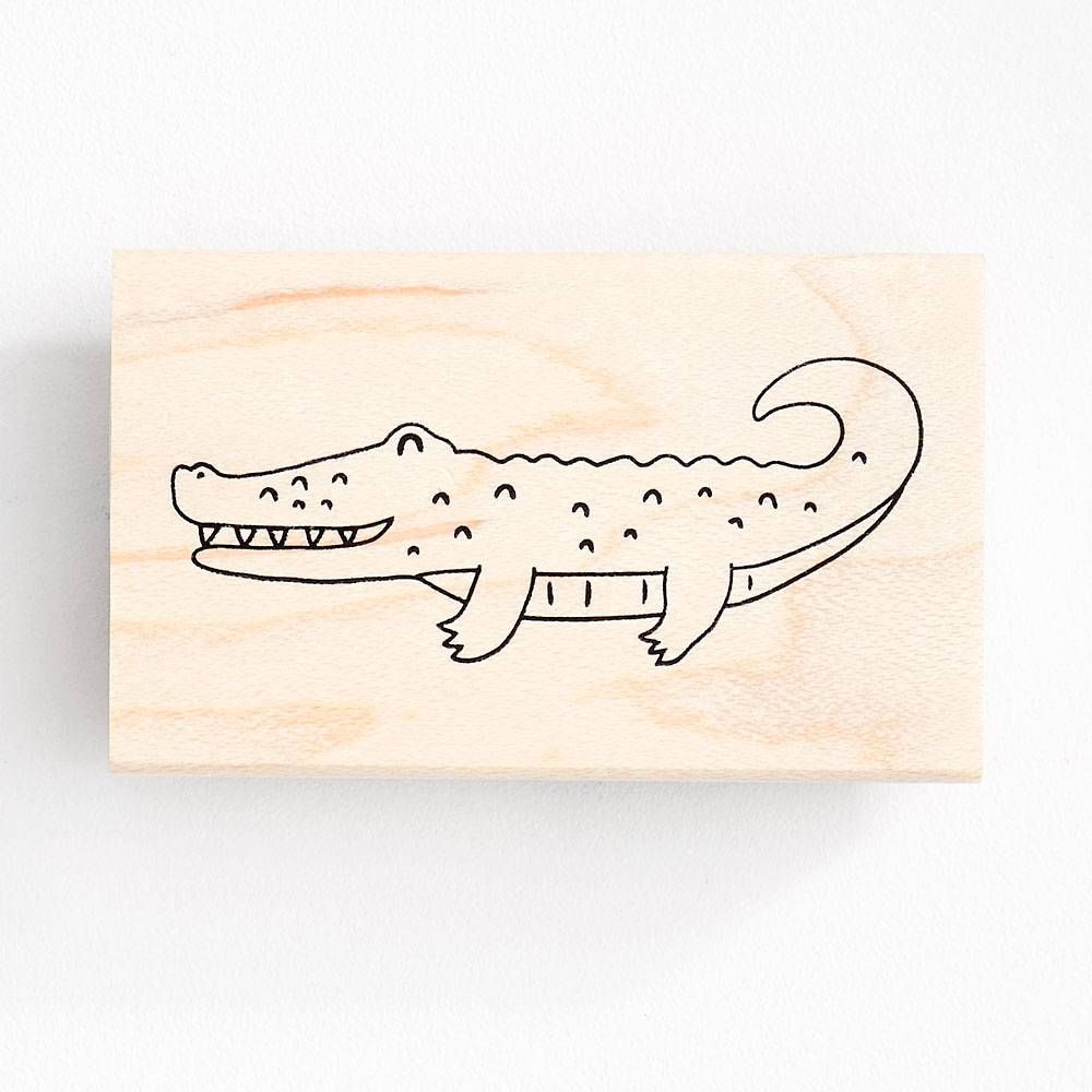 Alligator Rubber Stamp