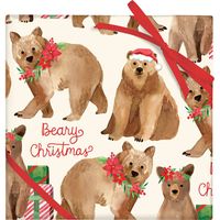 Beary Christmas Flat Wrap