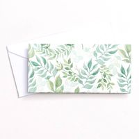 Watercolor Garden Money Card