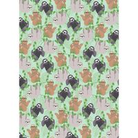 Sloths on Vines Flat Wrap