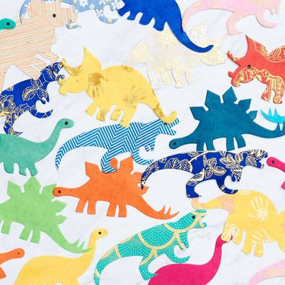 Die-Cut Fine Paper Dinosaurs