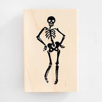 Dancing Skeleton Stamp