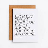 I Adored You More Greeting Card