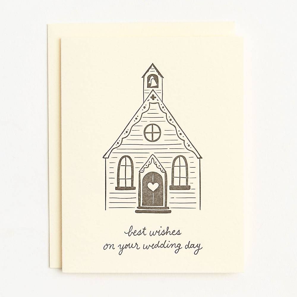 Chapel Wedding Card