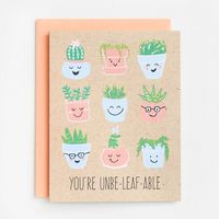 UnbeLeafable Plants Greeting Card