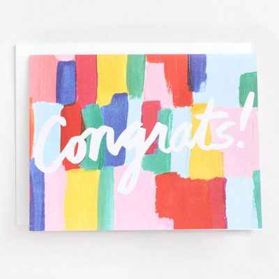 Painted Congrats Greeting Card