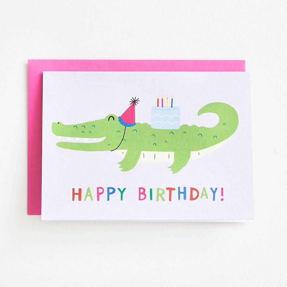 Alligator Birthday Card