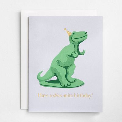 Dinomite Birthday Card