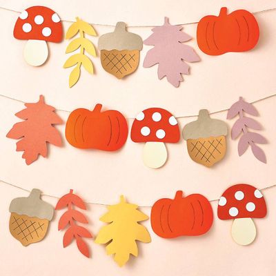 Fall Mushroom Garland Craft Kit