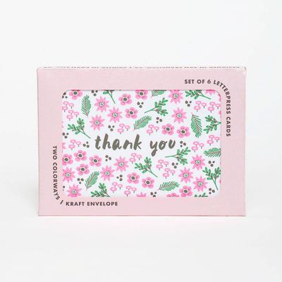 Colorful Florals Thank You Card Set