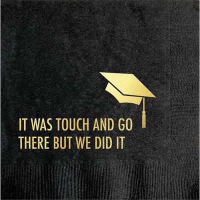 Touch And Go Graduation Napkins