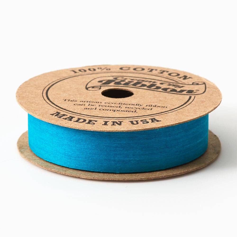 Teal Cotton Ribbon