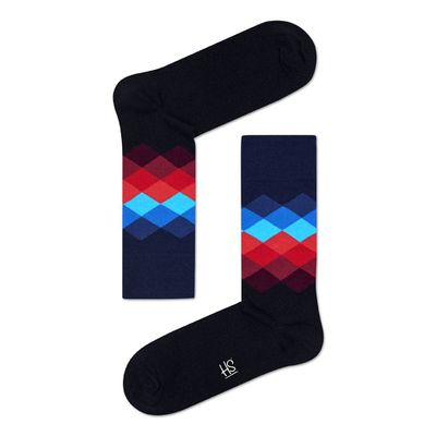 Faded Diamond Socks