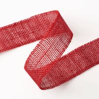 Red Burlap Ribbon