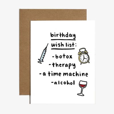 Birthday Wishlist Birthday Card