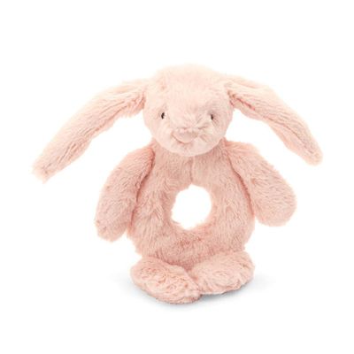 Pink Bunny Rattle Toy