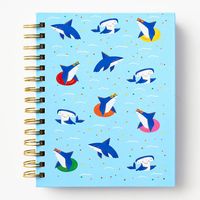 Shark Party Spiral Journal