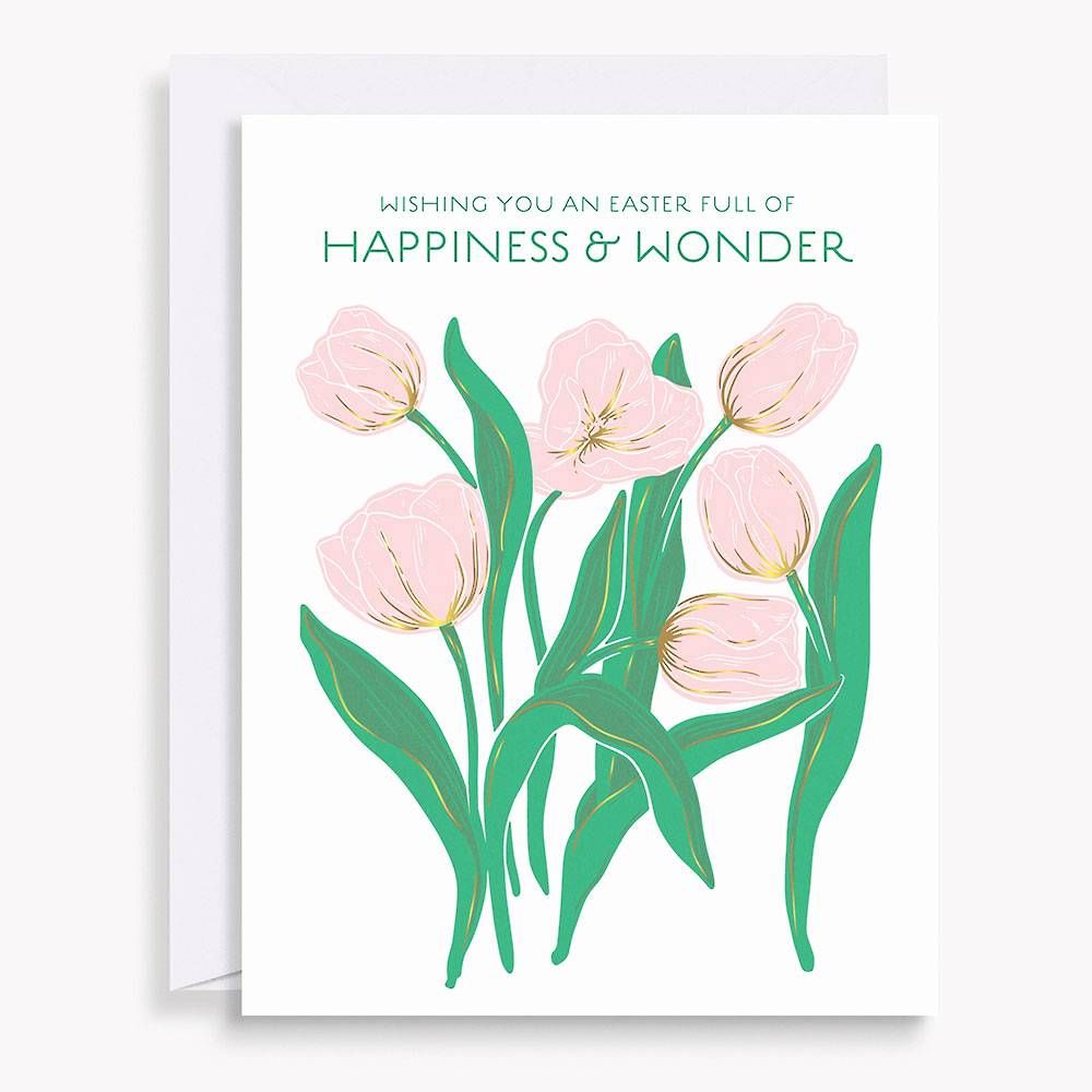 Spring Tulips Easter Card