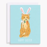 Cat Happy Easter Card