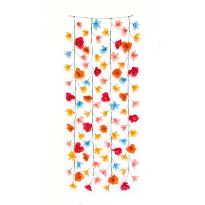 Colorful Paper Flower Hanging Backdrop