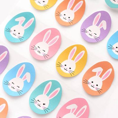 Pastel Bunny Face Stickers