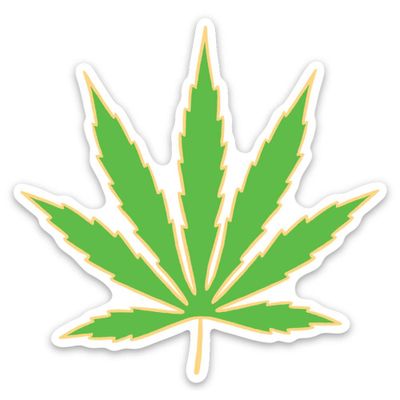 Pot Leaf Vinyl Sticker