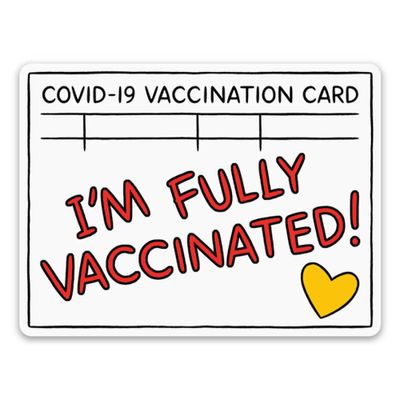 Vaccination Card Vinyl Sticker