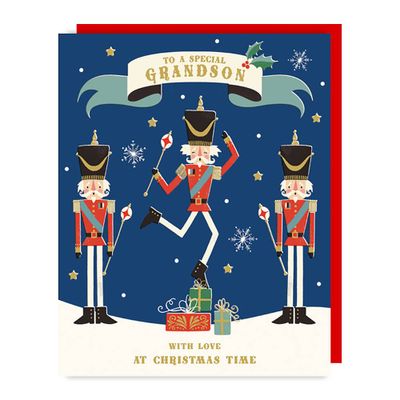 Grandson Nutcracker Christmas Card