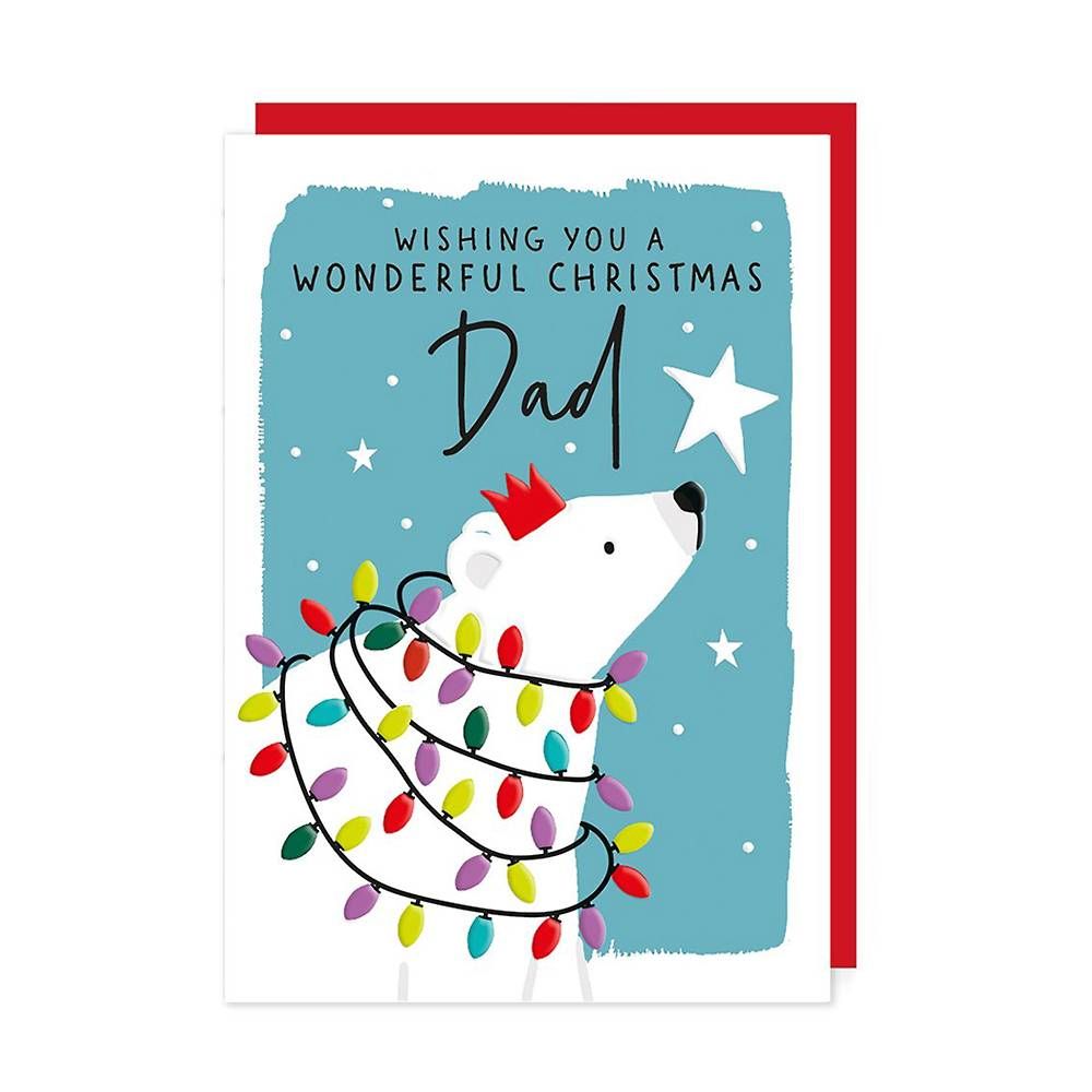 Dad Bear Christmas Card