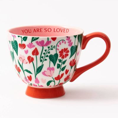 Floral Heart Mug