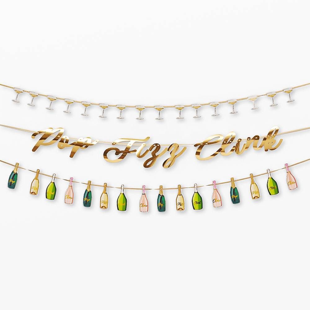 Pop Fizz Clink 3-Strand Banner