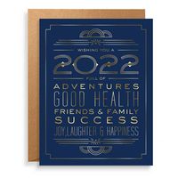 2022 Typography New Year Card Set