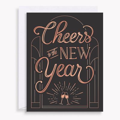 Art Deco New Year Card Set