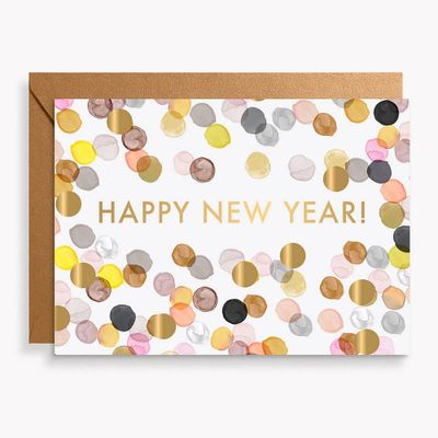 Confetti Happy New Year Card Set