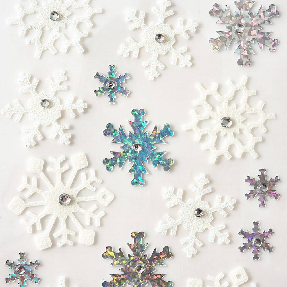 Snowflake Winter Sparkle Stickers