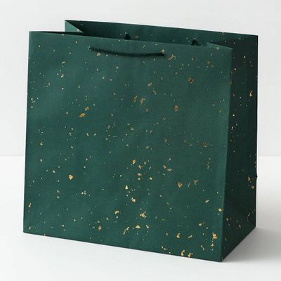 Gold Fleck On Green Large Bag
